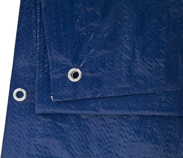 Universal Tarpaulin Heavy Duty Waterproof 90gsm Blue/Green - Image 3