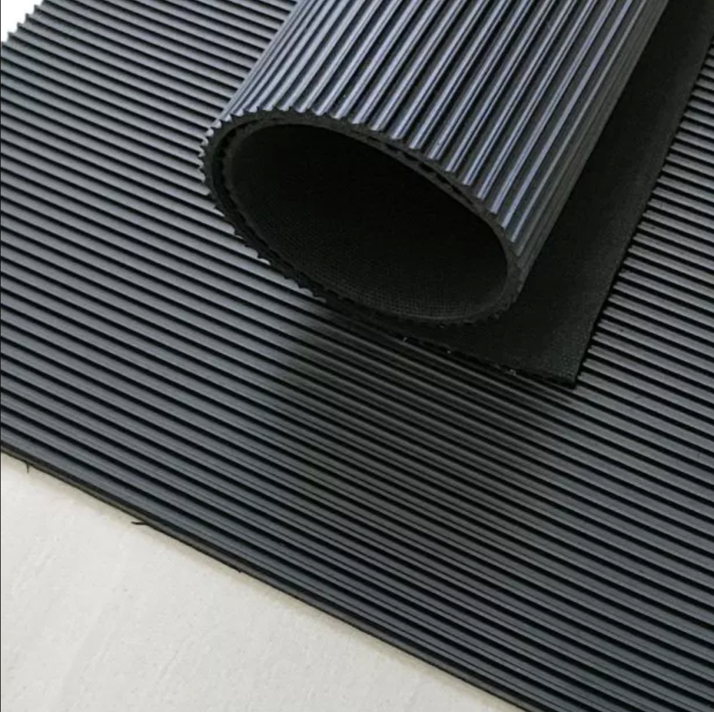 Rubber Matting Non Slip Fine Ribbed 3mm Thick